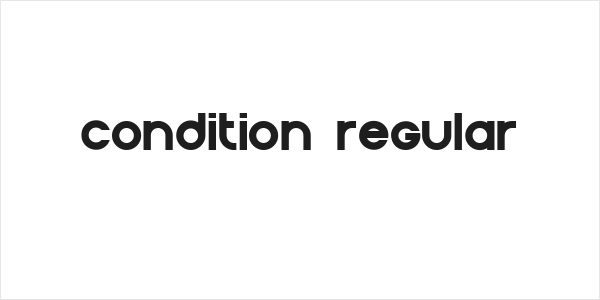 Condition Regular Logo