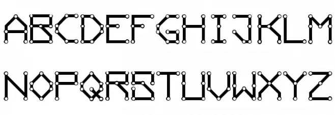 ConductingPaths Schriftart Kleinbuchstaben
