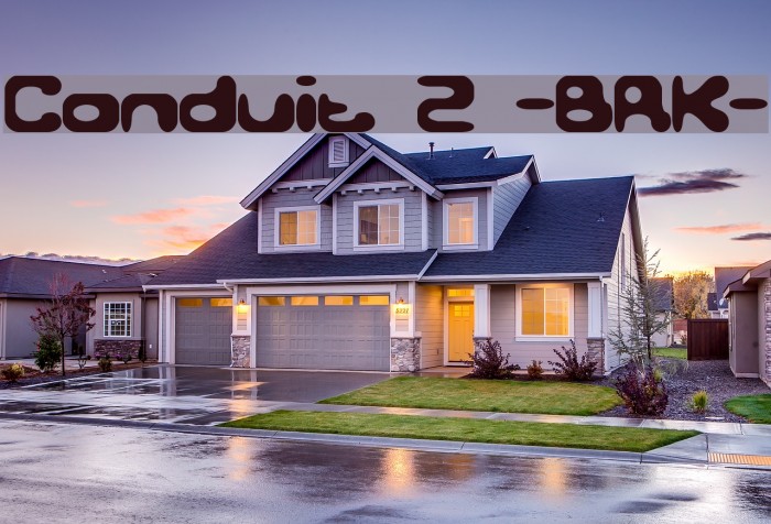 Conduit 2 -BRK- Font examples