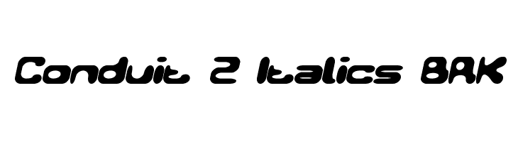 Conduit 2 Italics BRK  フリーフォントのダウンロード