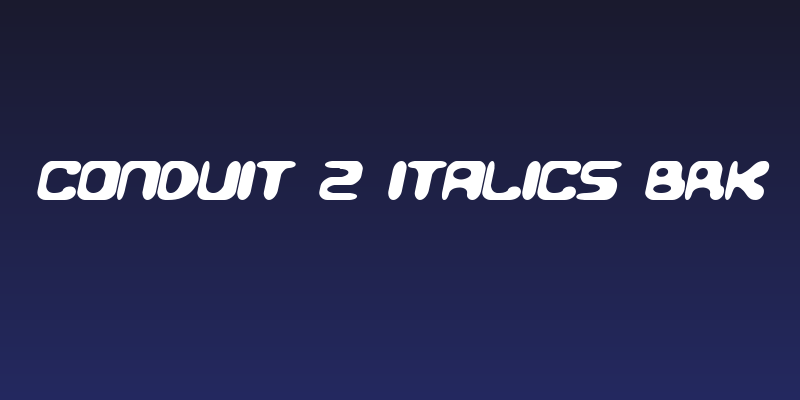 Conduit 2 Italics BRK Social Header