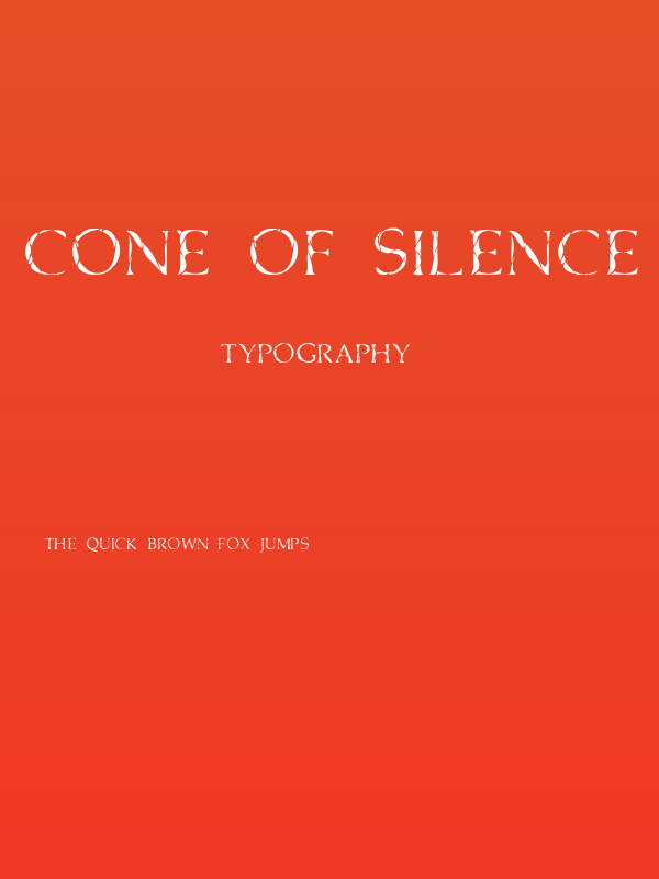 Cone Of Silence Poster