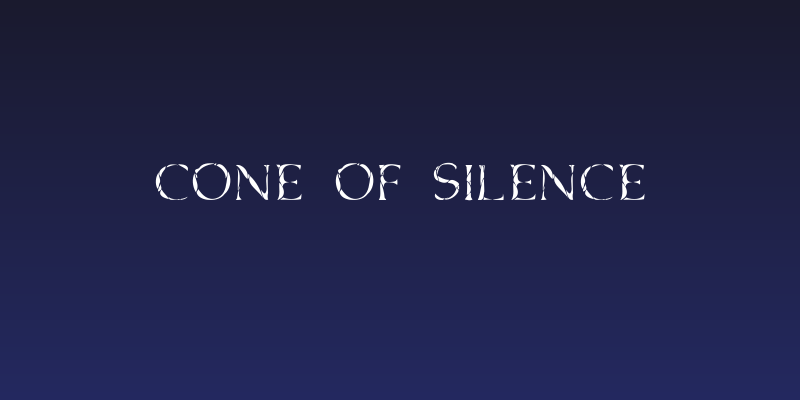 Cone Of Silence Social Header