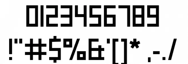 Cone Font OTHER CHARS