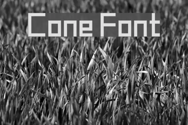 Cone Font examples
