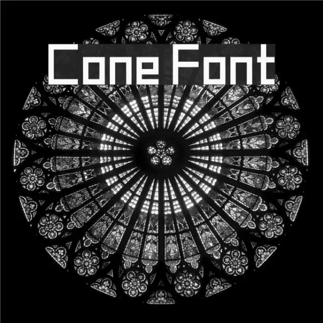 Cone Font examples