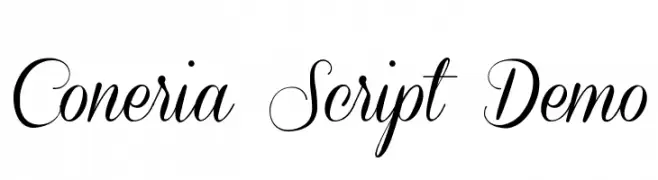 Coneria Script Demo  免费字体下载