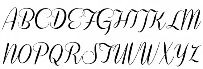Coneria Script Demo Font UPPERCASE