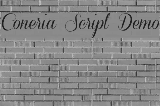 Coneria Script Demo Font examples