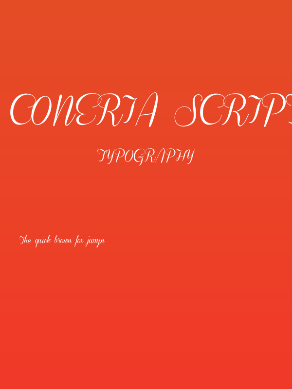 Coneria Script Demo Poster