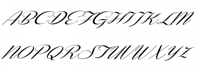 Coneria Script Slanted Demo 字体 大写
