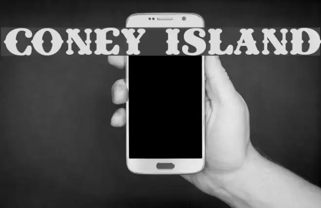 Coney Island Font examples