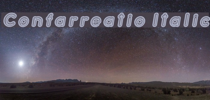 Confarreatio Italic Font examples