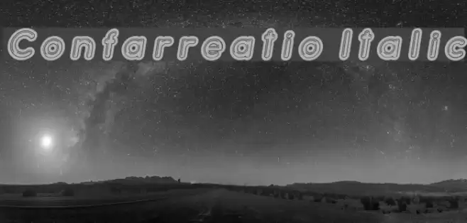 Confarreatio Italic Font examples
