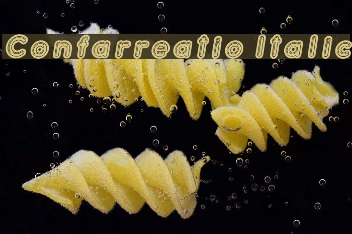 Confarreatio Italic Font examples
