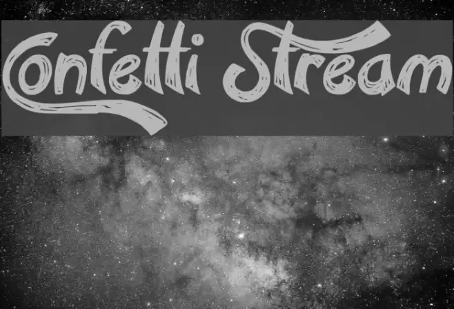 Confetti Stream Font examples