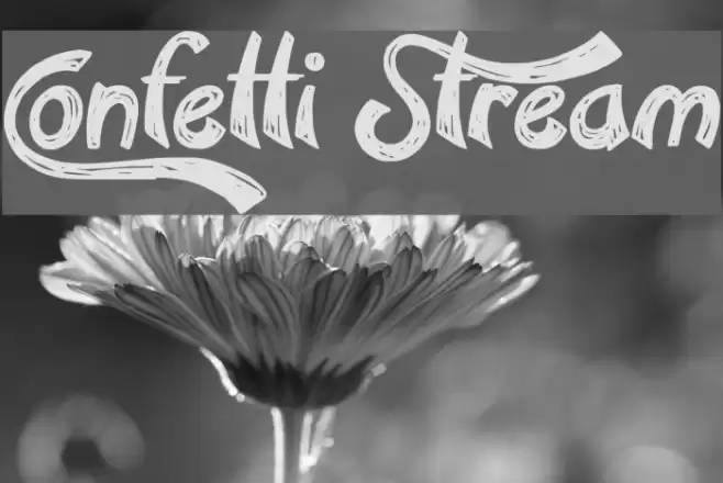 Confetti Stream Font examples