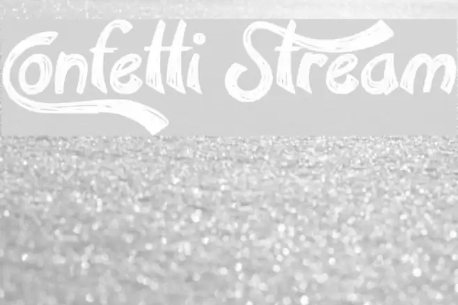 Confetti Stream Font examples