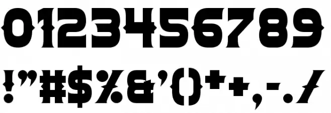 Confetti Western Font OTHER CHARS