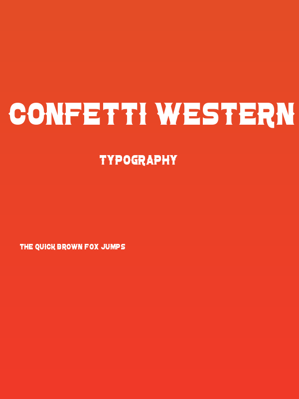 Confetti Western Poster