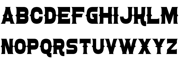 Confetti Western Font LOWERCASE