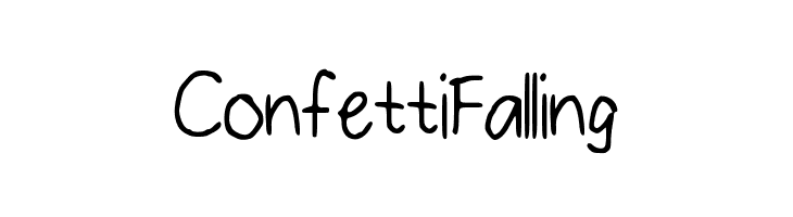 ConfettiFalling Font