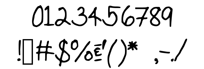 ConfettiFalling Font OTHER CHARS