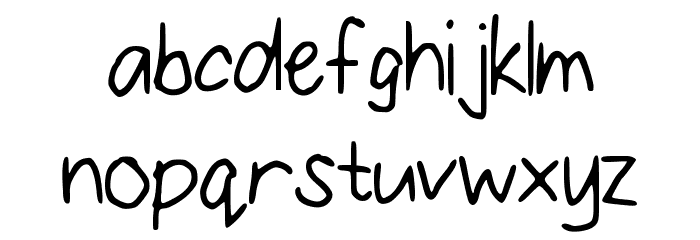 ConfettiFalling Font LOWERCASE