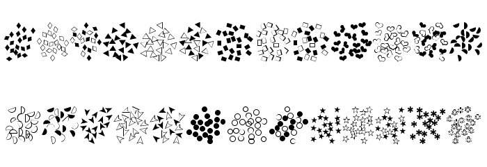 Confetti Font LOWERCASE