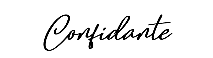 Confidante  Fuentes Gratis Descargar
