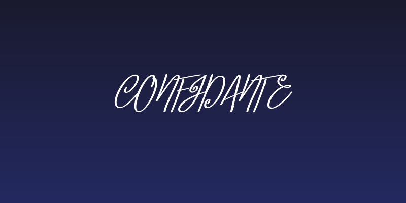 Confidante Social Header