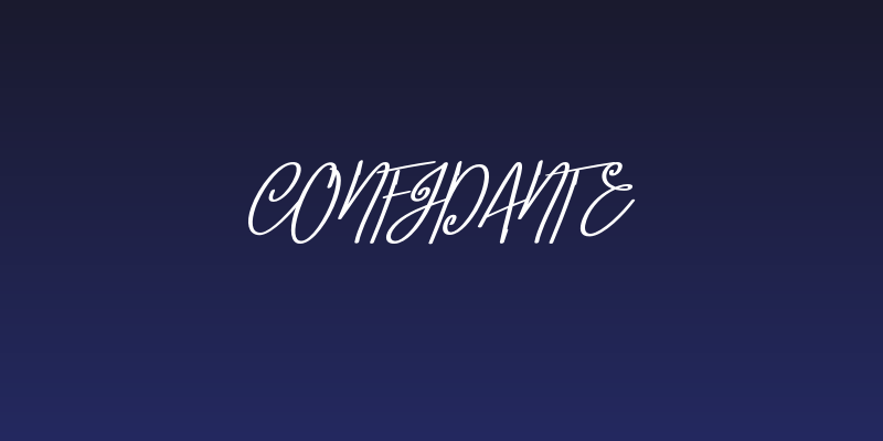 Confidante Social Header