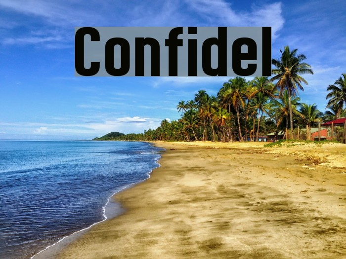 Confidel Font examples