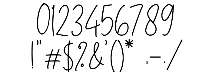 Confidente フォント その他の文字