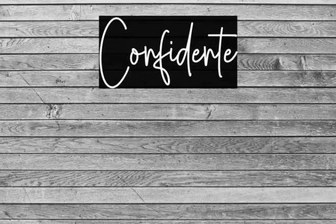 Confidente Font examples