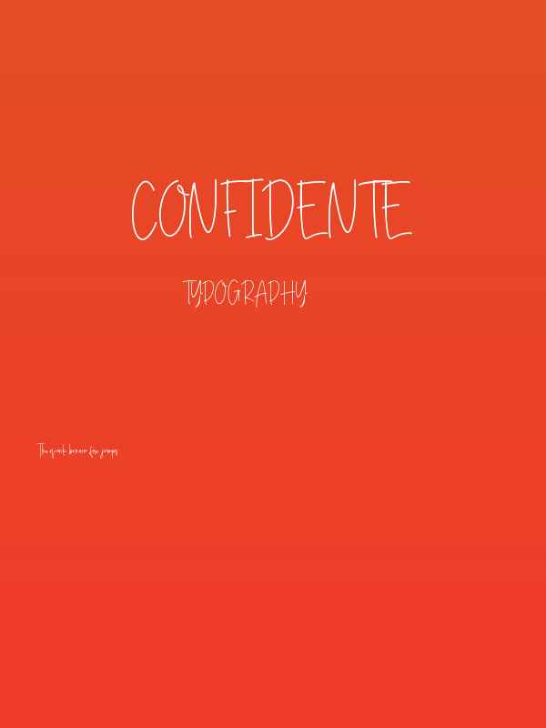 Confidente Poster