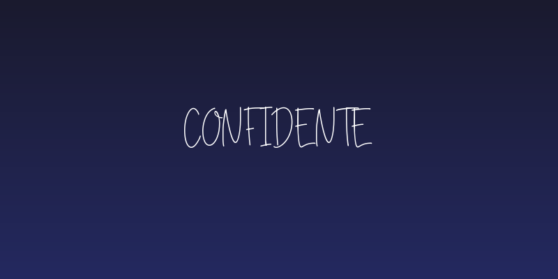 Confidente Social Header