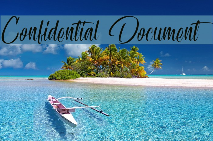 Confidential Document Font examples