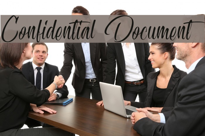 Confidential Document Font examples