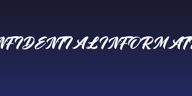 ConfidentialInformation Social Header