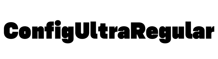 Config Ultra Regular  フリーフォントのダウンロード