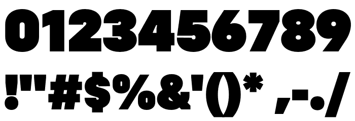 Config Ultra Regular Font OTHER CHARS