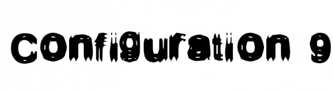 Configuration 9  Frei Schriftart Herunterladen