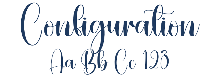 Configuration Font Preview