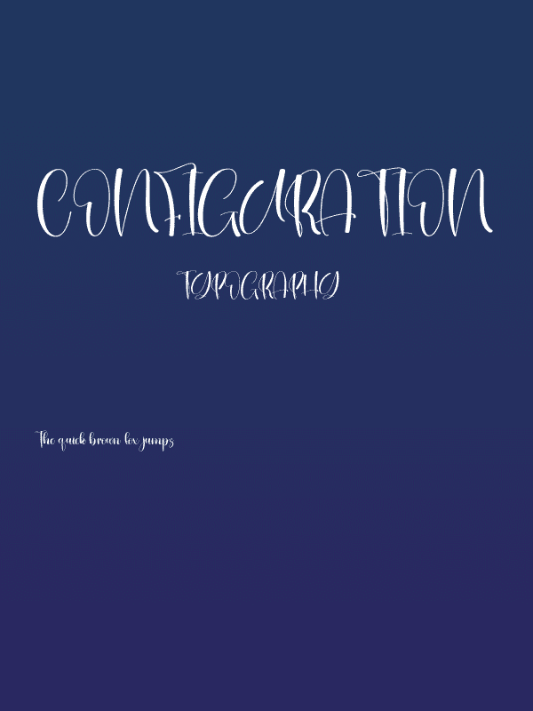 Configuration Poster