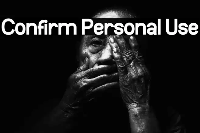 Confirm Personal Use フォント examples
