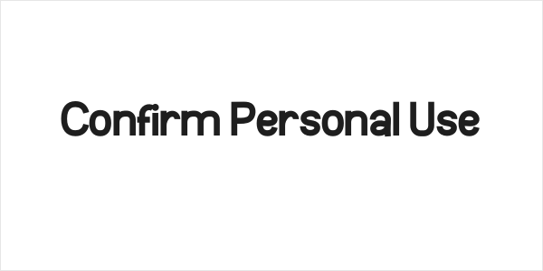 Confirm Personal Use Logo
