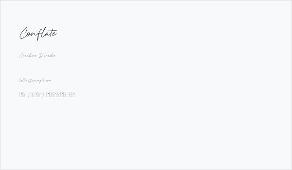 Conflate Business Card