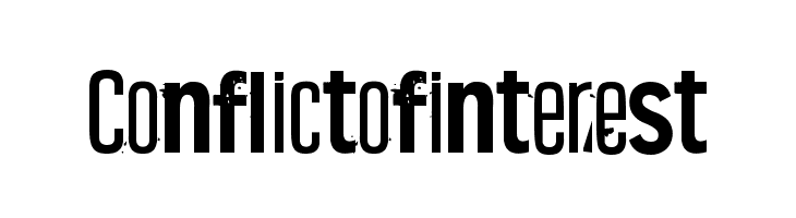 Conflict of interest  フリーフォントのダウンロード