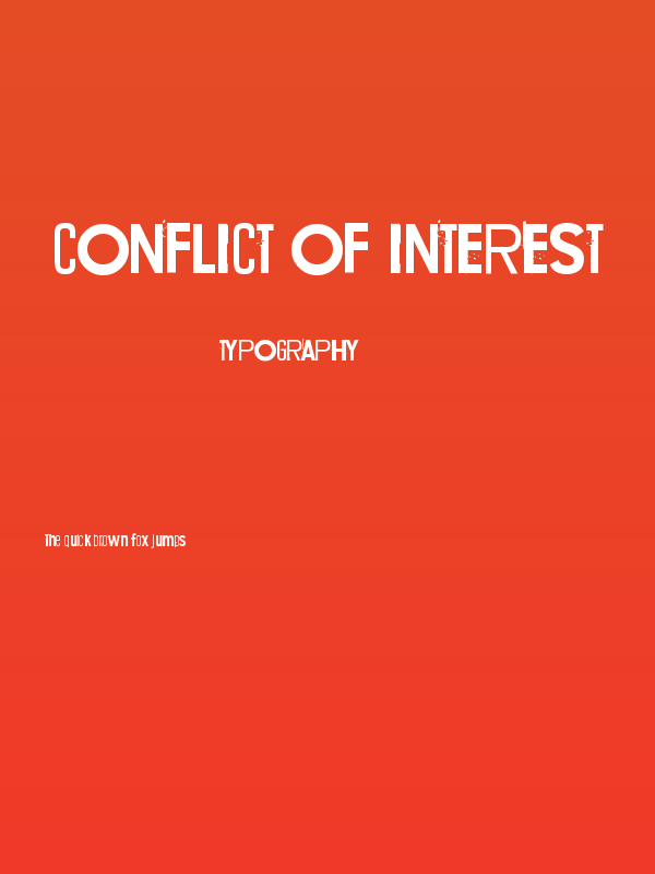 Conflict of interest Poster